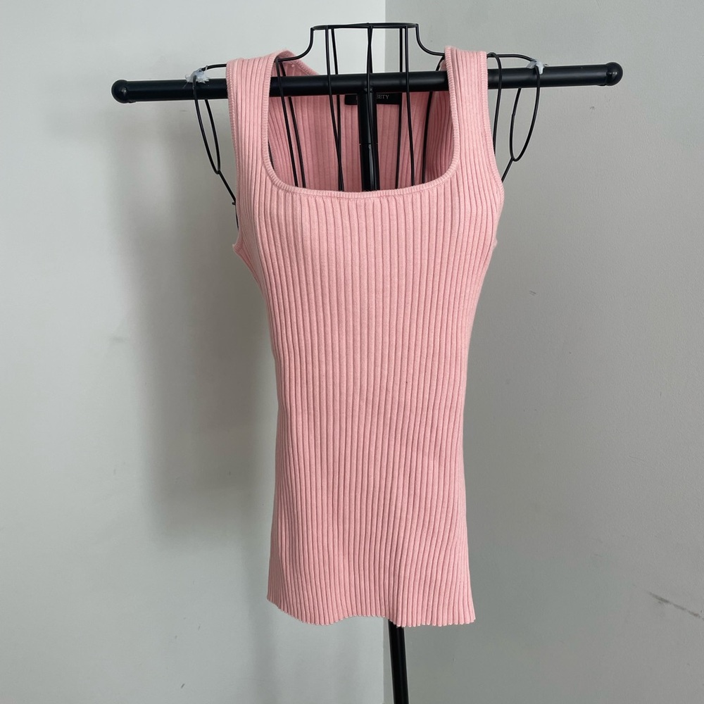 Blush Ribbed Tank Top - Picture 2 of 6